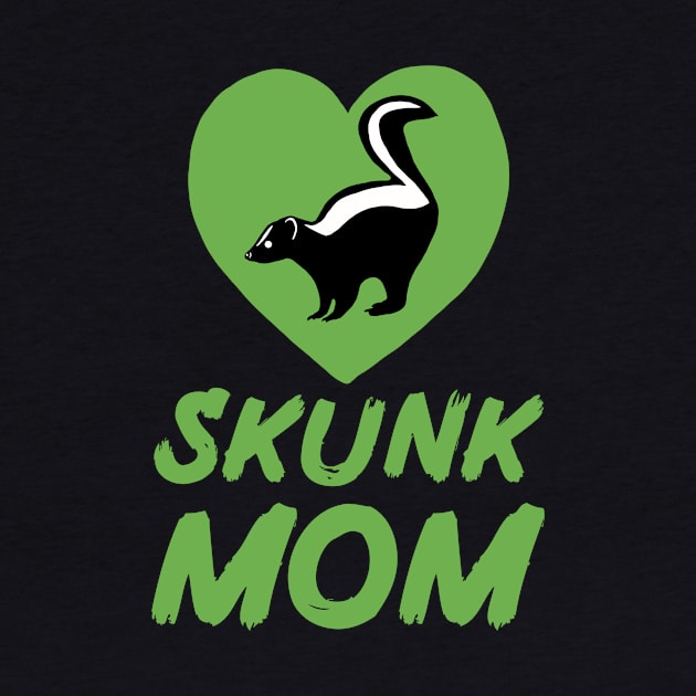 Skunk Mom for Skunk Lovers, Green by Mochi Merch